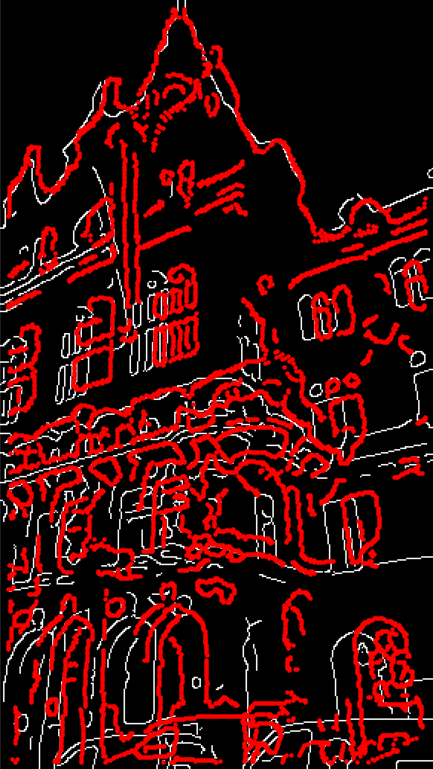 Edge alignment with the initial geometry, view 2